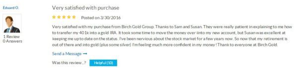 Birch Gold Group Reviews - Resolved BBB Complaints & Ratings - Gold IRA