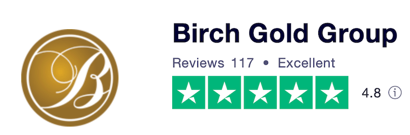 Birch Gold Group Trustpilot rating and reviews